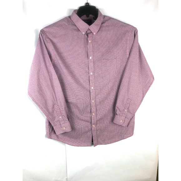 Roundtree Yorke Men's XLT Long Sleeve Button Up Multicolor Cotton Shirt  A12 - Picture 1 of 4